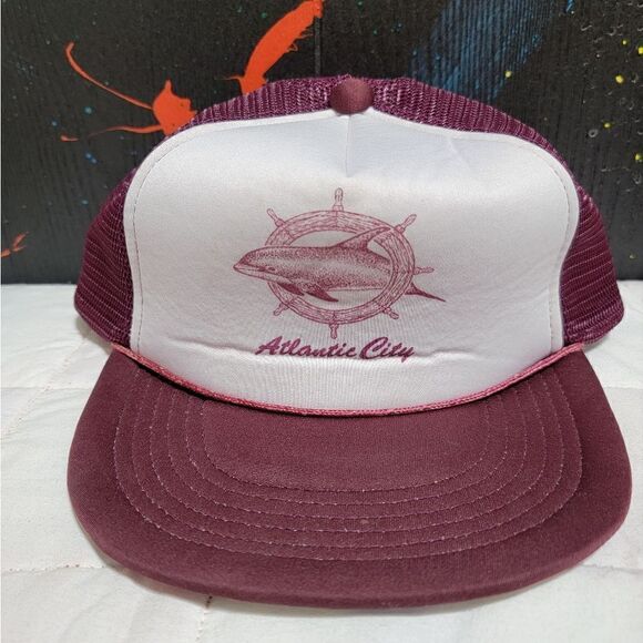 Vintage Trucker hat (Atlantic City) Mesh Snapback #H22‎ - Picture 1 of 2